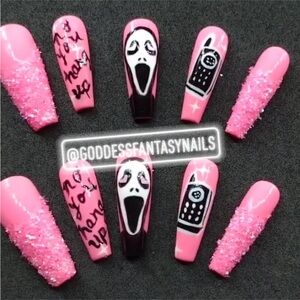 Pink Scream Nail Art Set